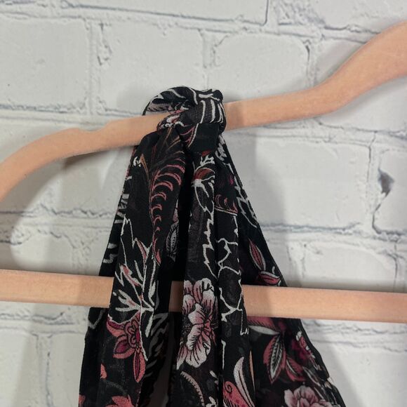 Misa Bodysuit Women XS Sleeveless Sheer Floral Cottage Whimsical Prairie Top - Picture 10 of 16